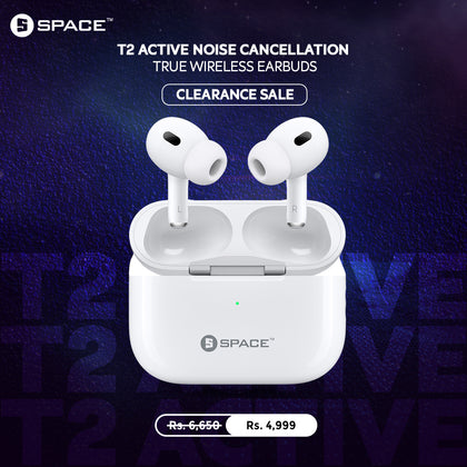 T2 Active Noise Cancellation True Wireless Earbuds